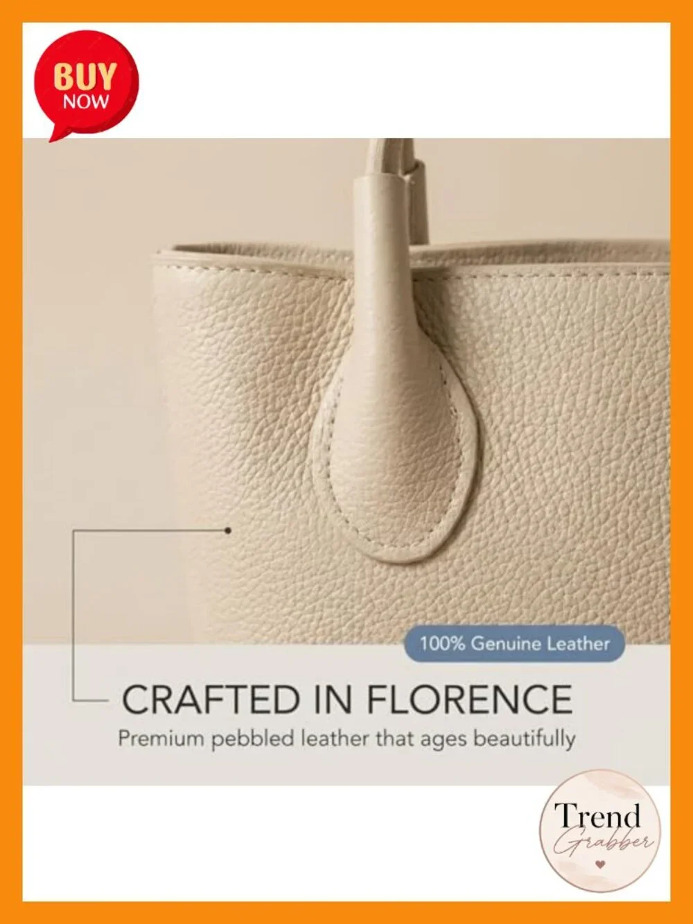 Italian Pebbled Leather Mini Crossbody Satchel Bag, Top Handle Purse